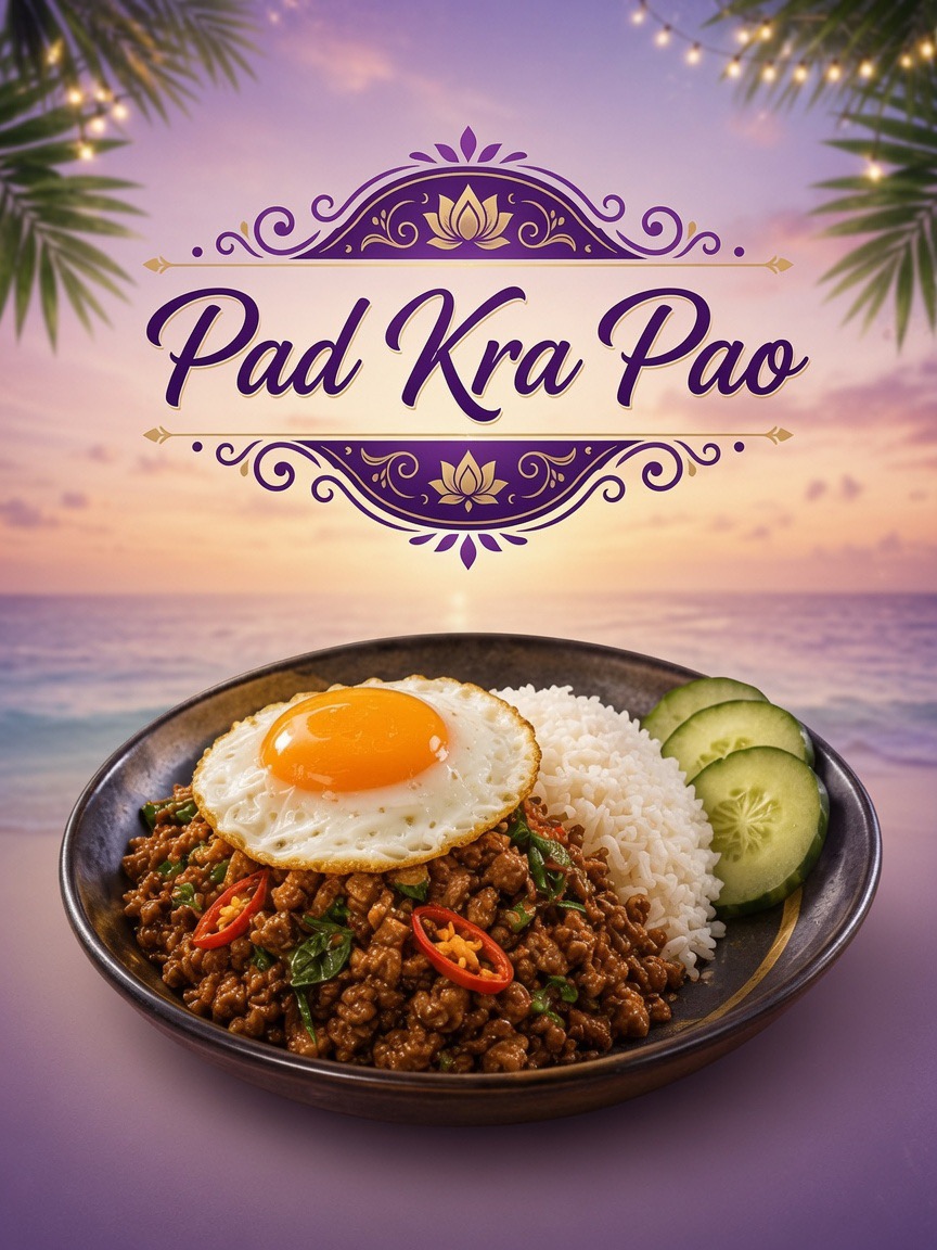Pad Kra Pao — authentic Thai dish at Khong Kwan Cabarete